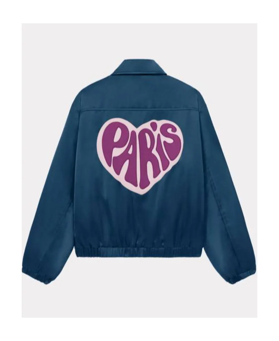 Heart Patch Zip-Up Jacket