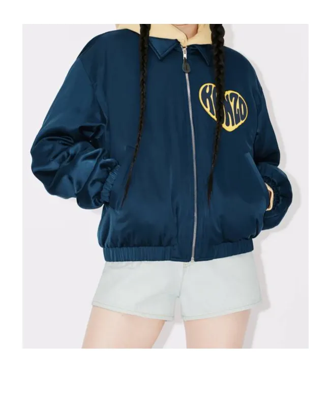 Heart Patch Zip-Up Jacket