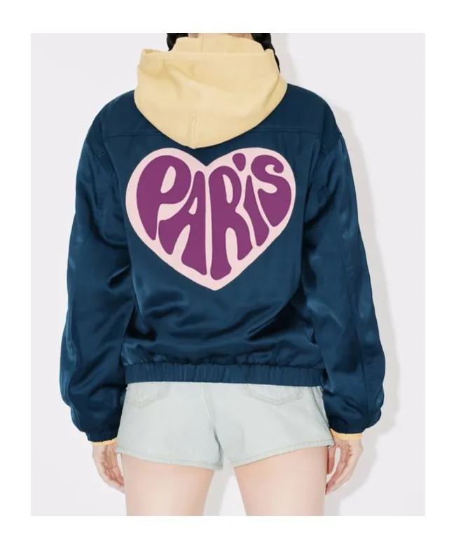 Heart Patch Zip-Up Jacket