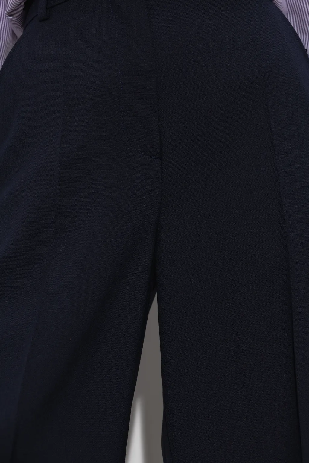 High-Waisted Flared Trousers