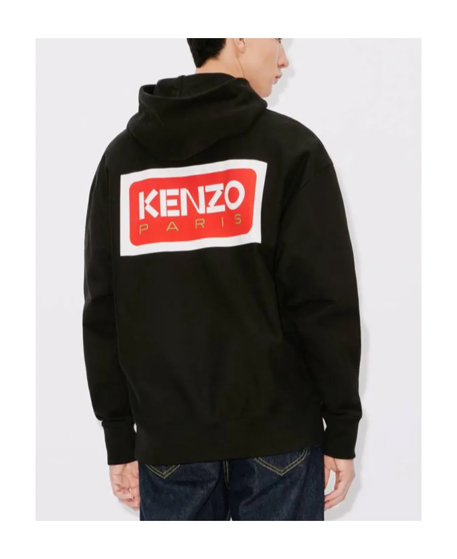 Logo-Printed Long Sleeved Hoodie