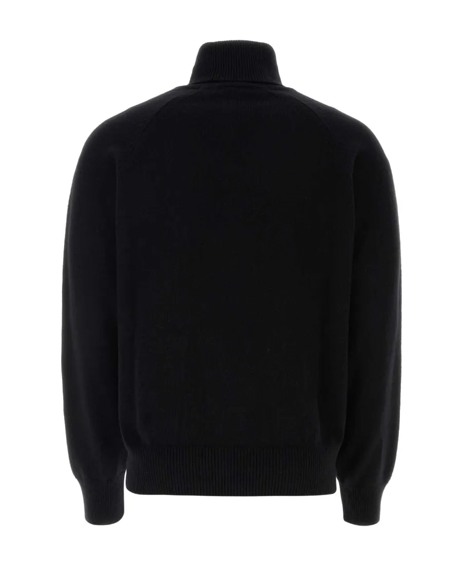 Boke Flower Embroidered Roll-Neck Knit Jumper