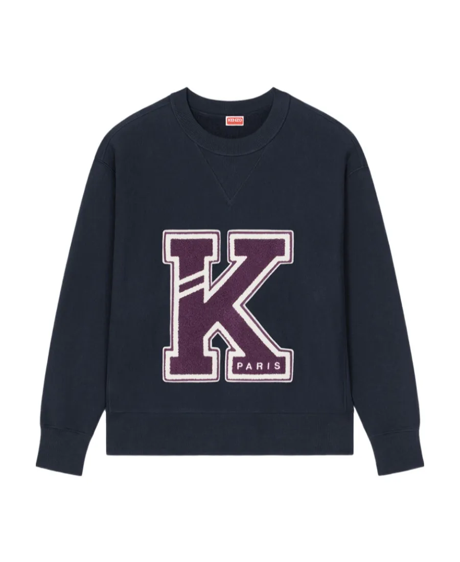 Logo-Patch Detailed Crewneck Sweatshirt