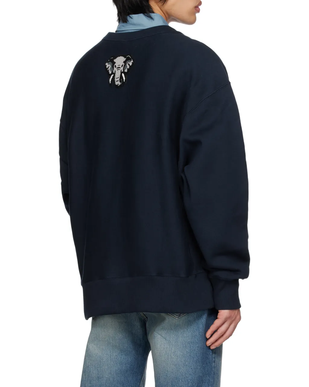 Logo-Patch Detailed Crewneck Sweatshirt