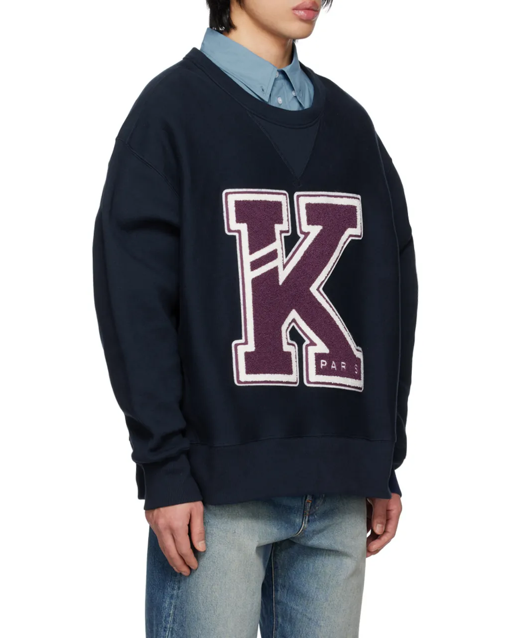 Logo-Patch Detailed Crewneck Sweatshirt