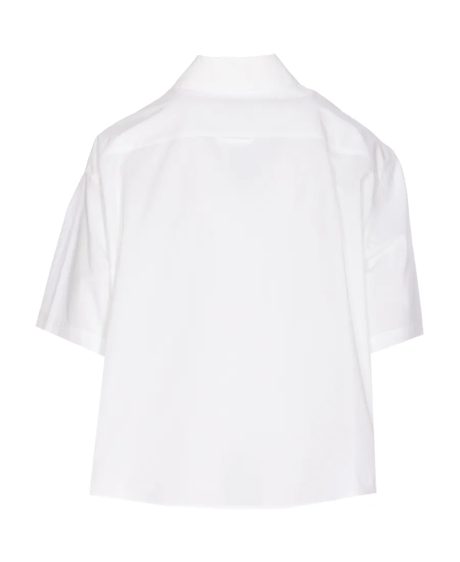 Logo Patch Cropped Shirt