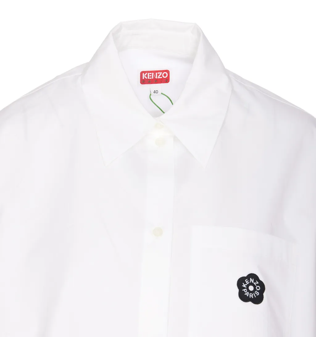 Logo Patch Cropped Shirt