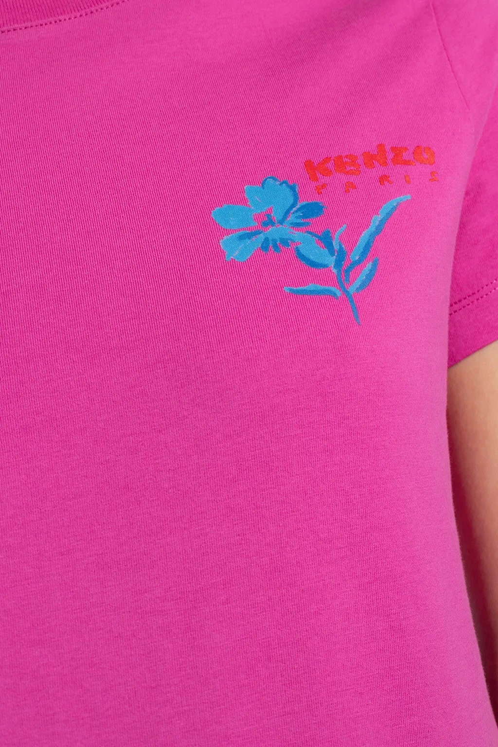 Floral Embroidered Crewneck T-Shirt
