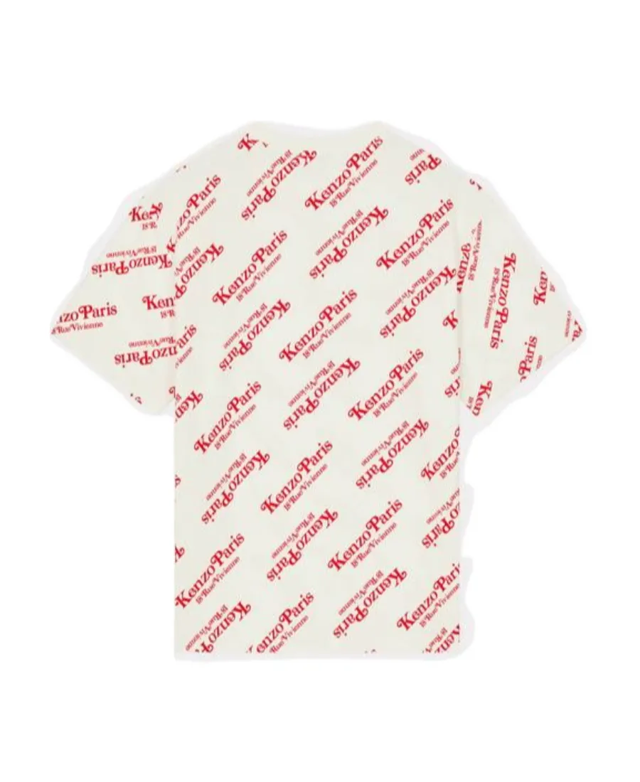 All-Over Logo Printed Oversize T-Shirt