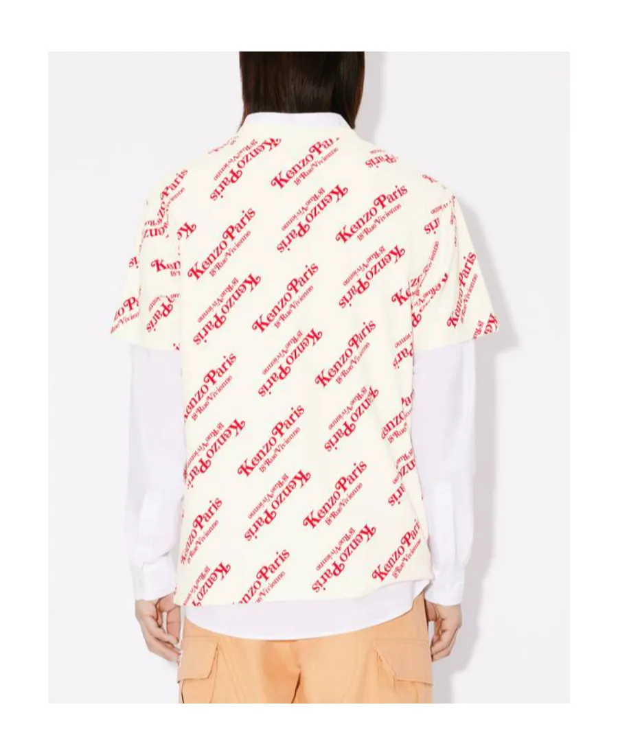 All-Over Logo Printed Oversize T-Shirt
