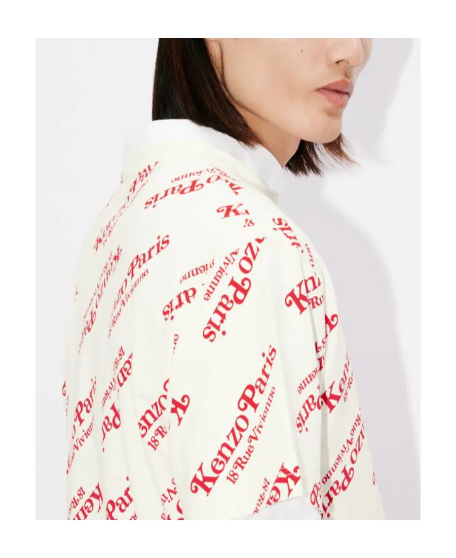 All-Over Logo Printed Oversize T-Shirt