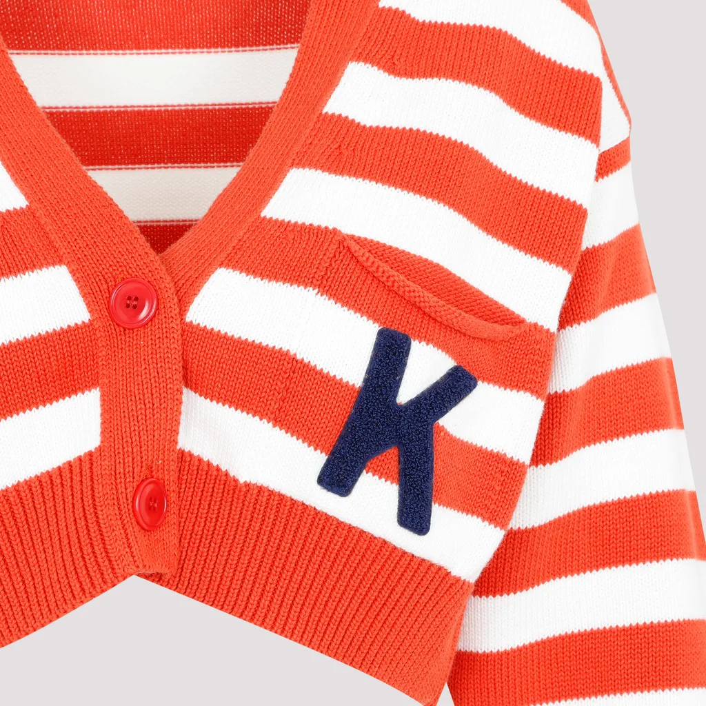 Striped Cropped Cardigan