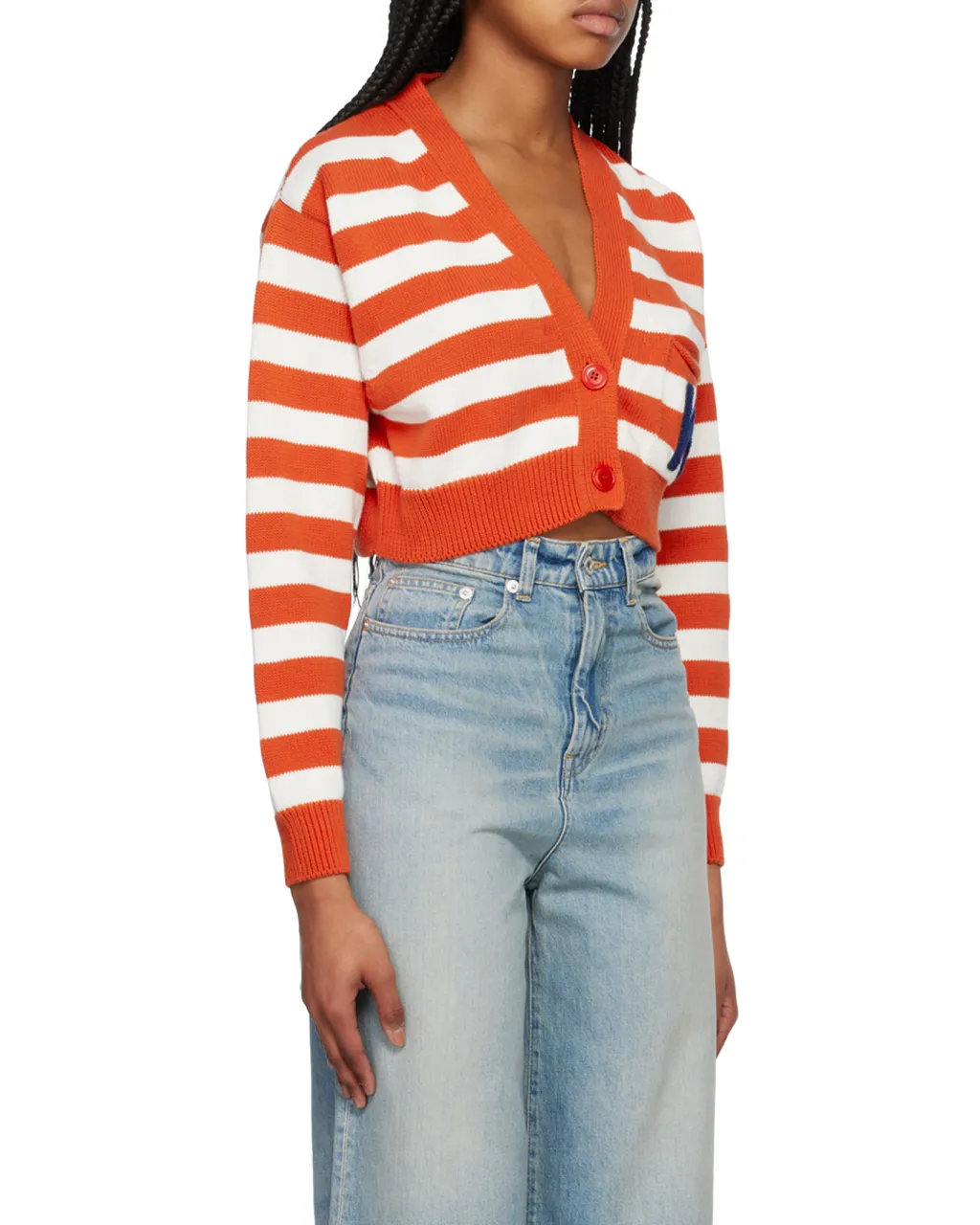 Striped Cropped Cardigan
