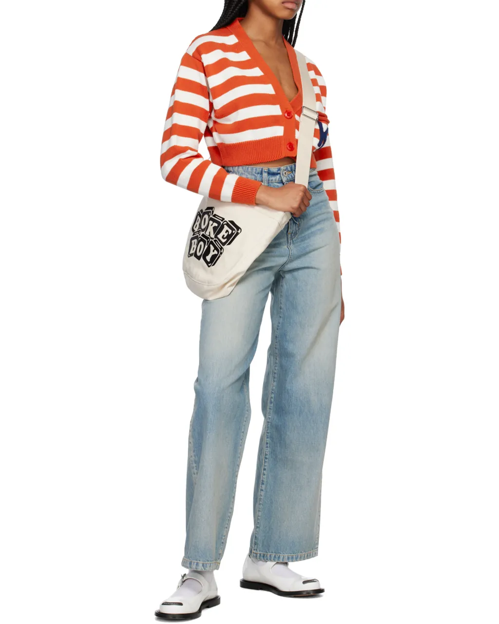 Striped Cropped Cardigan