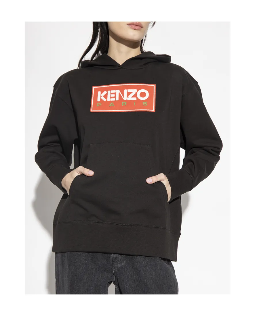 Logo Embroidered Oversized Hoodie