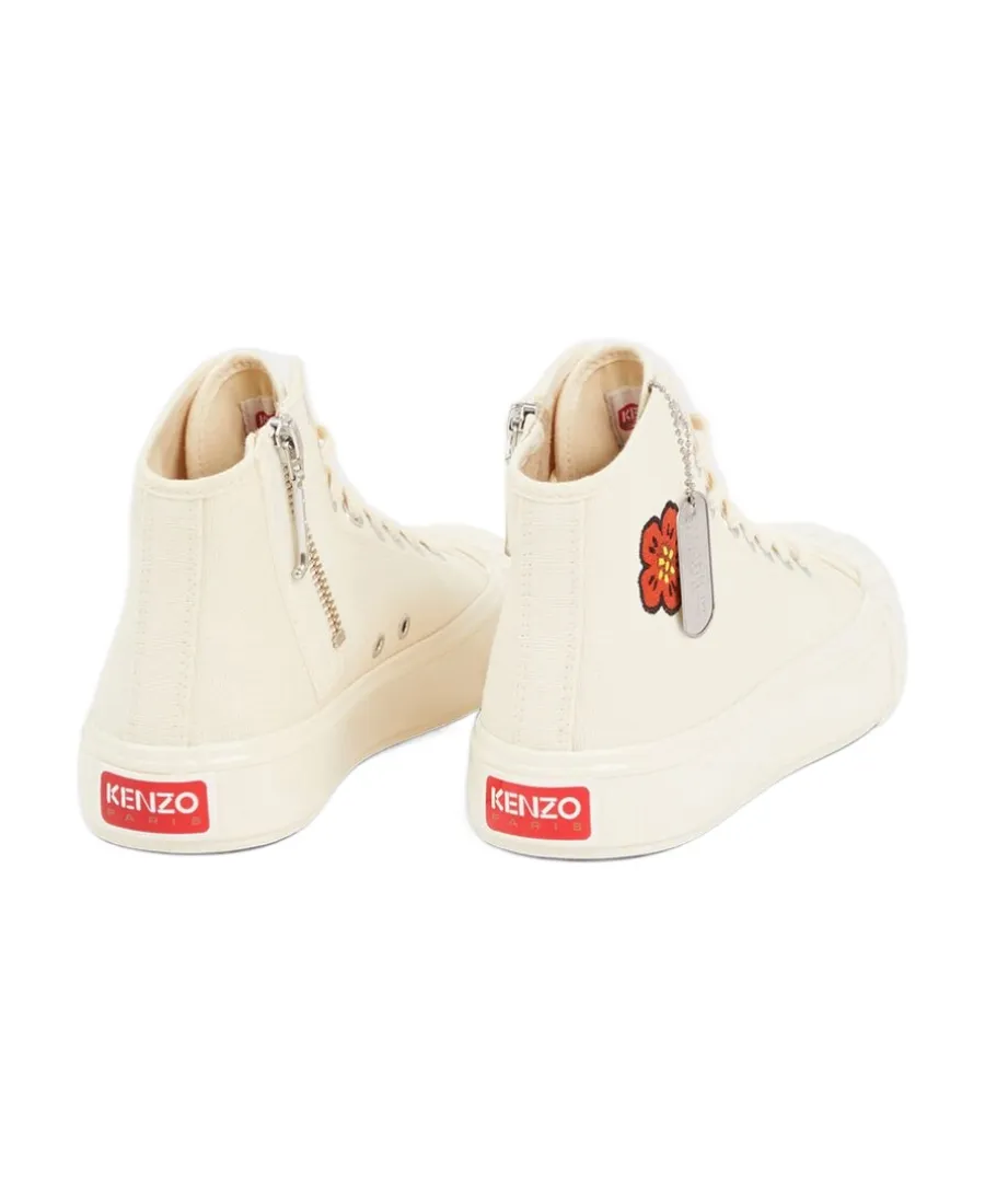 Boke Flower Motif High-Top Sneakers