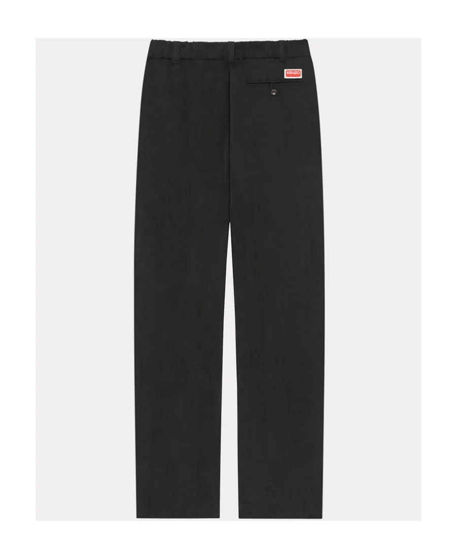 Logo-Patch Wide-Leg Trousers