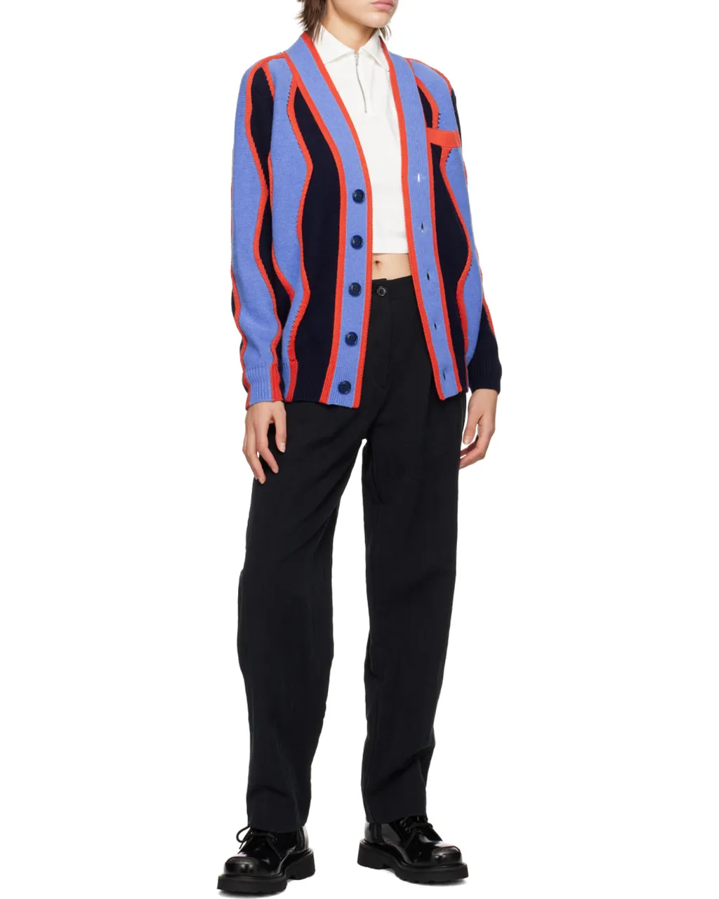 Logo-Patch Wide-Leg Trousers