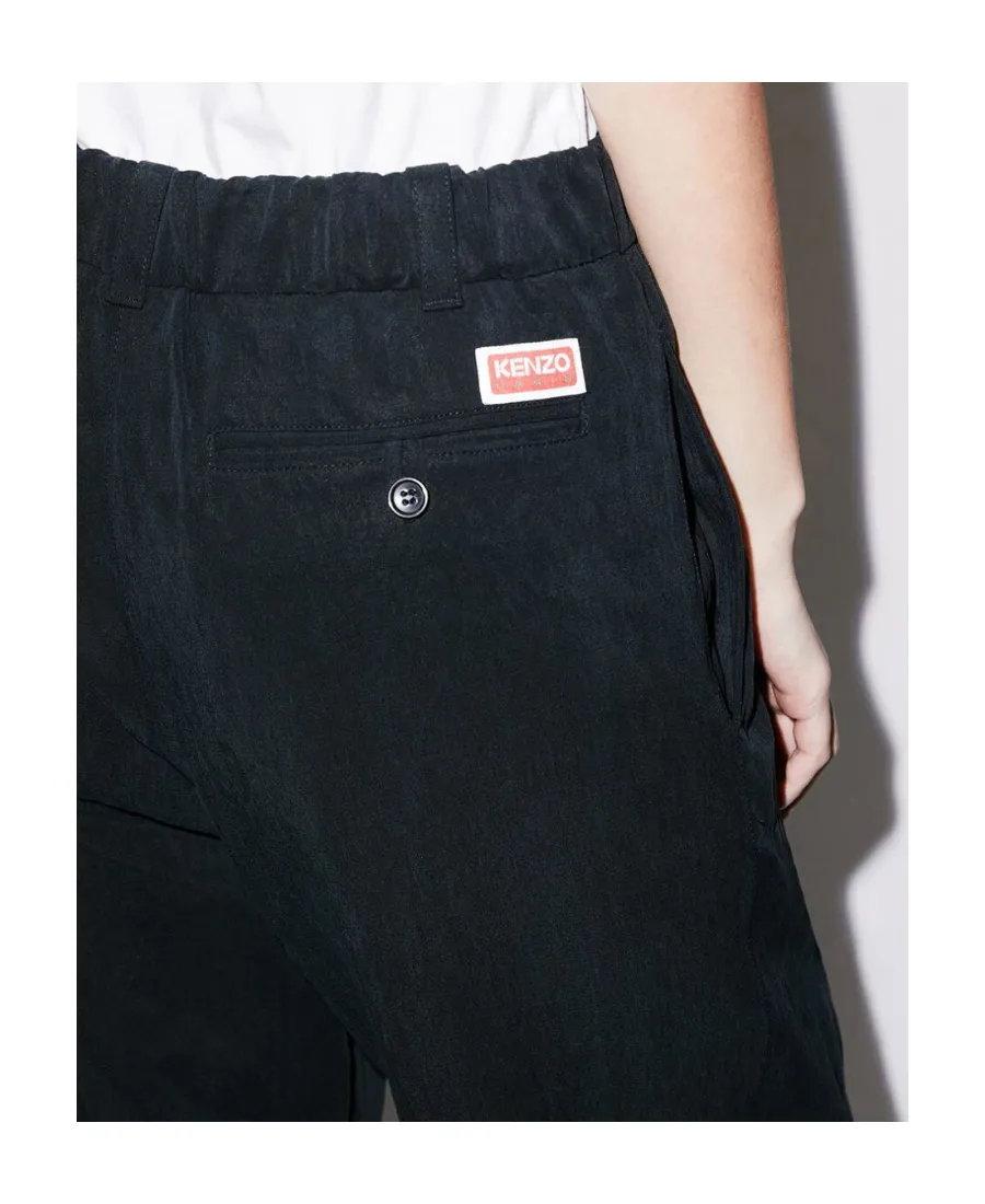 Logo-Patch Wide-Leg Trousers