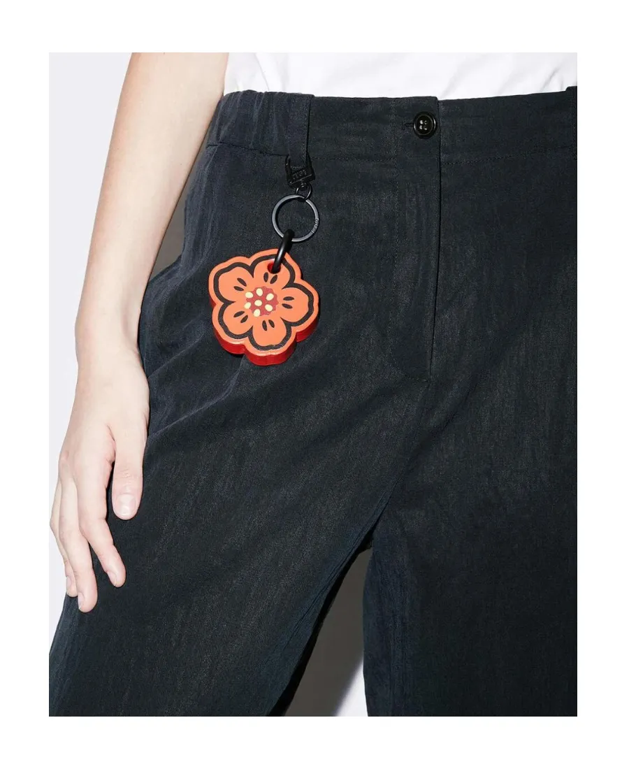 Logo-Patch Wide-Leg Trousers