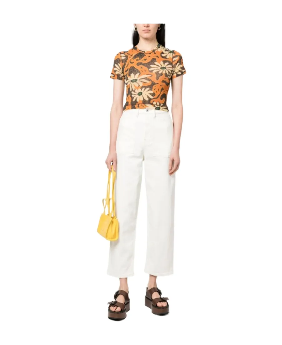 High-Rise Tapered Jeans