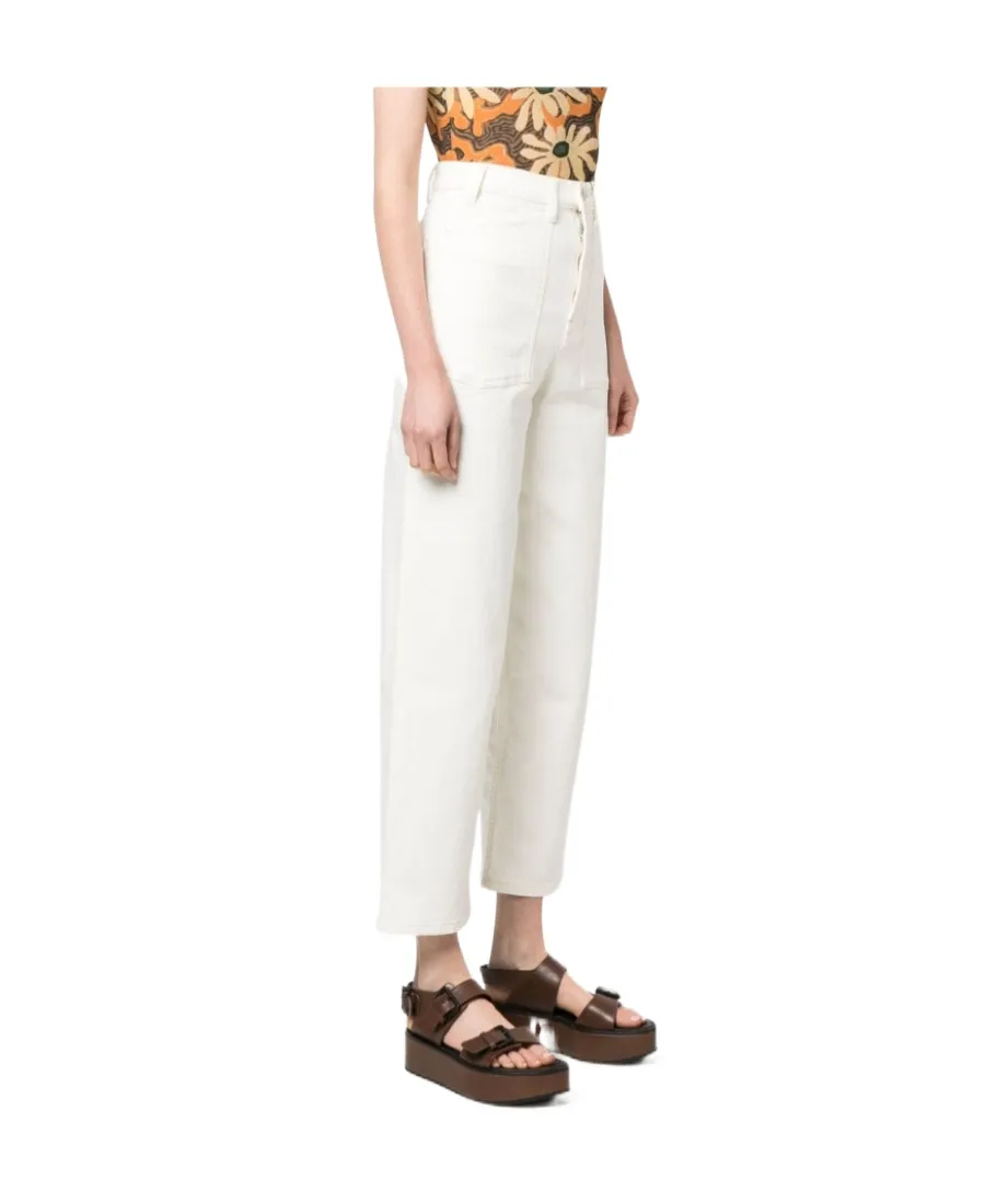 High-Rise Tapered Jeans