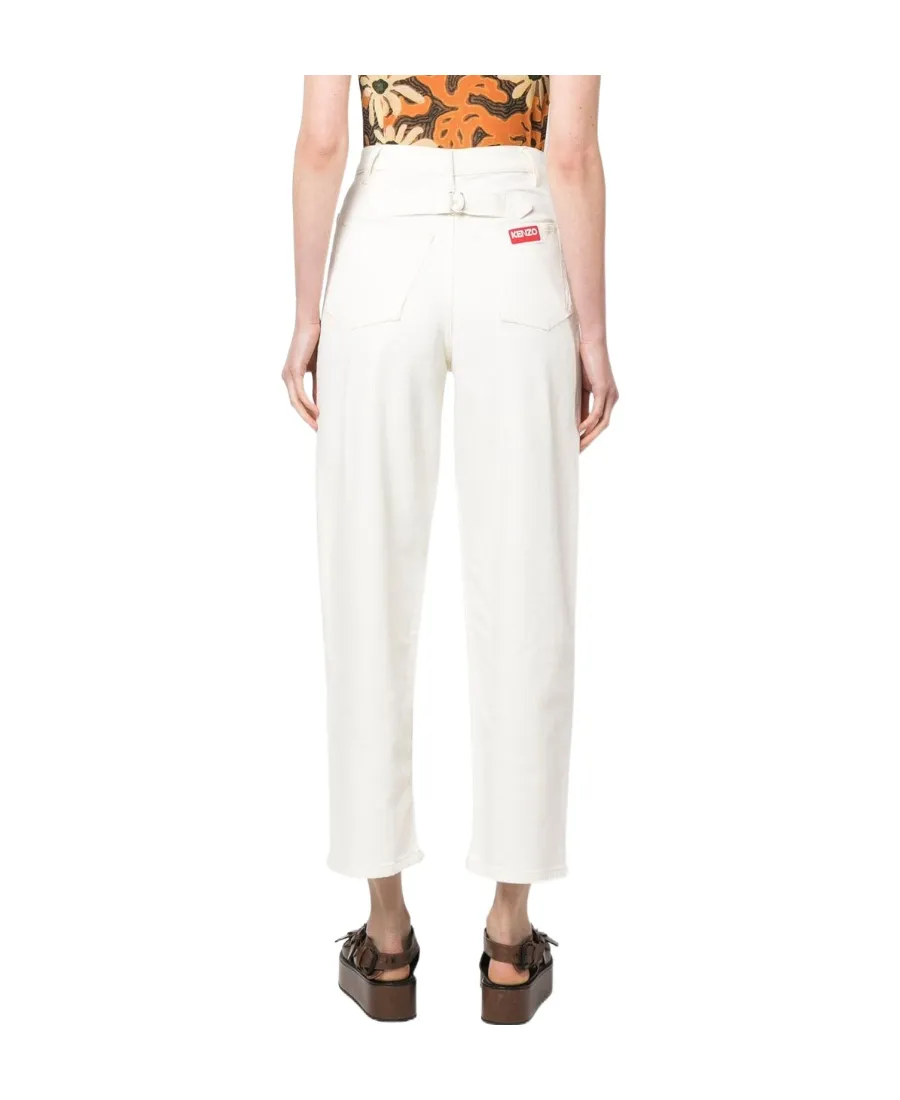 High-Rise Tapered Jeans