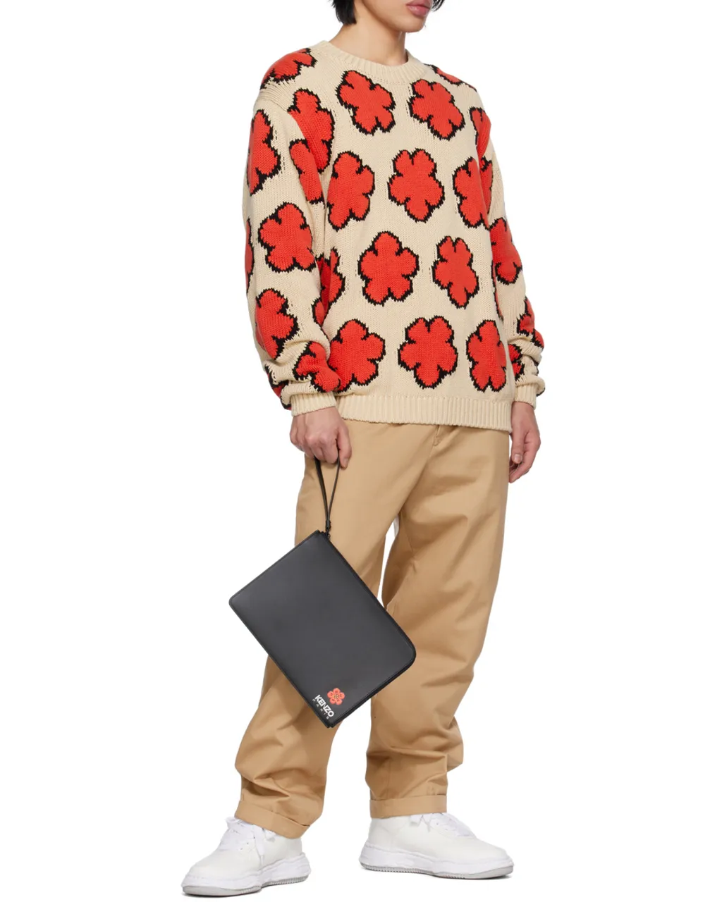 Boke Flower Printed Clutch Bag
