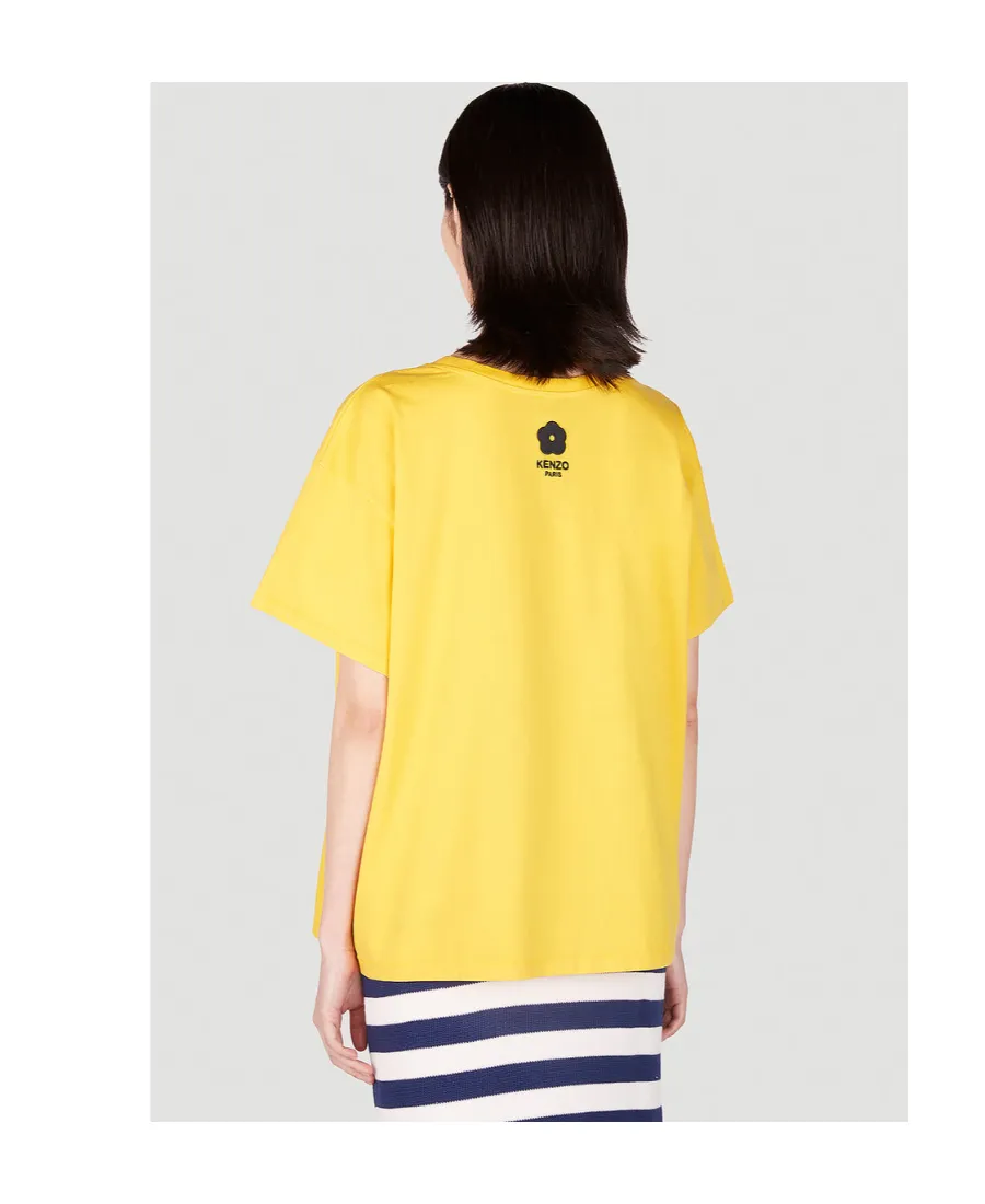 Motif Embroidered Crewneck T-Shirt