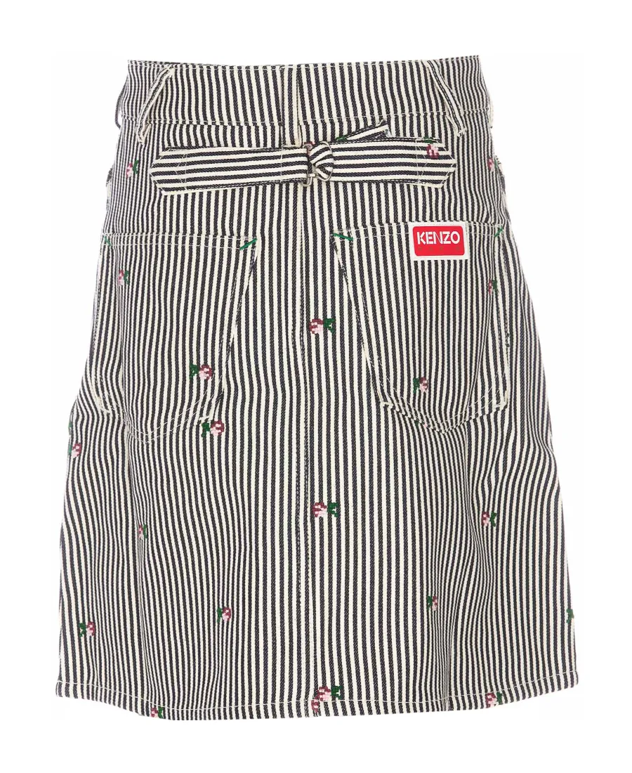 Striped Midi Skirt