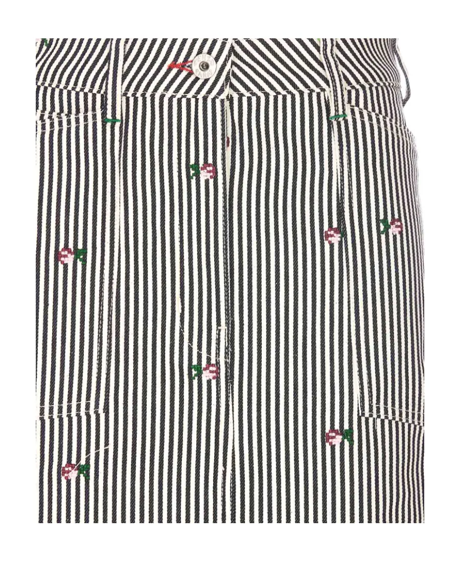 Striped Midi Skirt