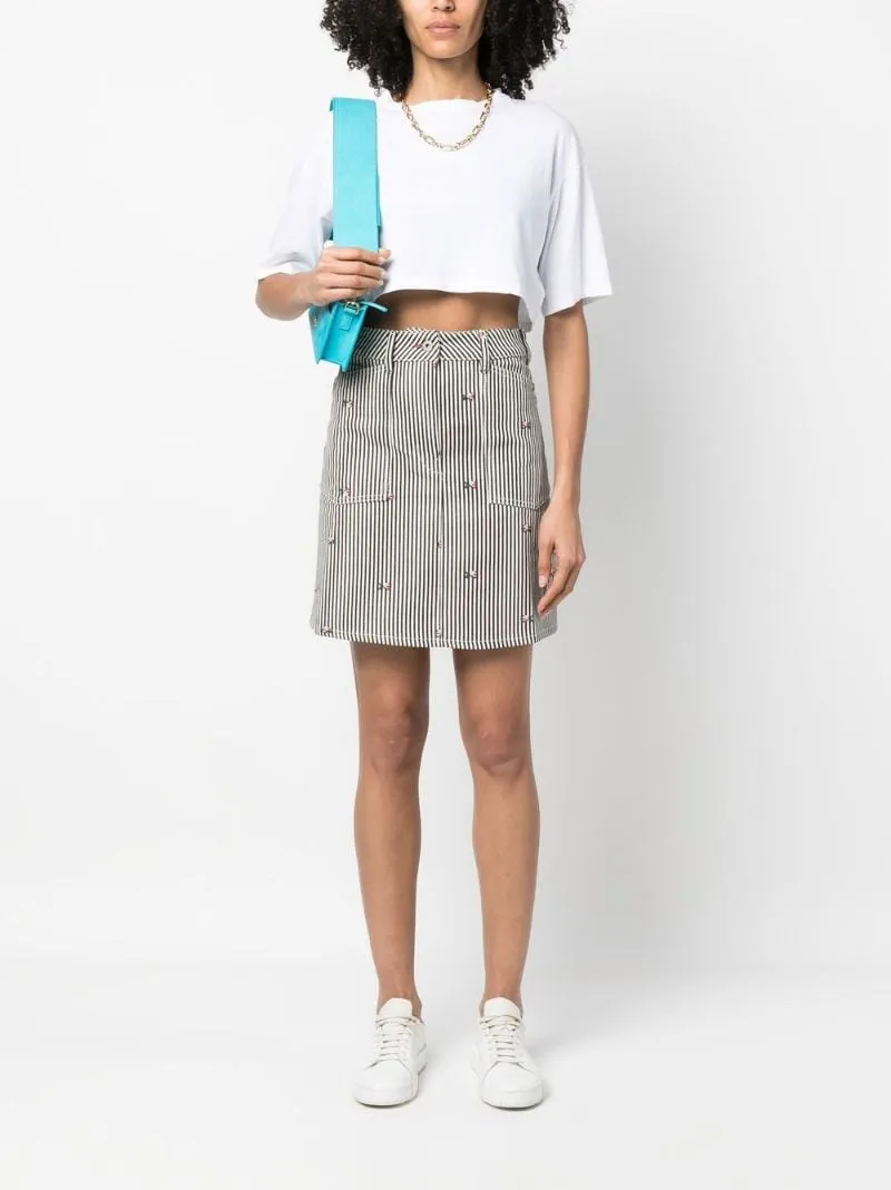 Striped Midi Skirt