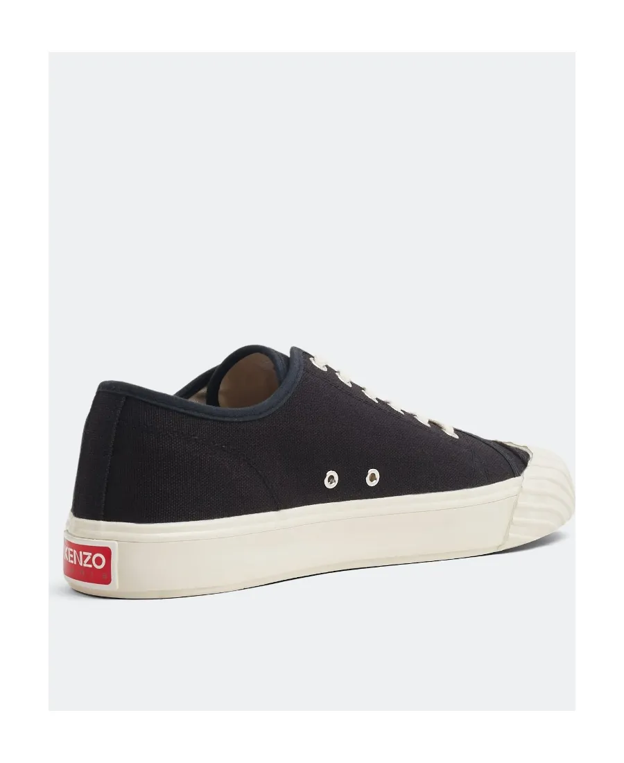 Flower Embroidered Lace-Up Sneakers