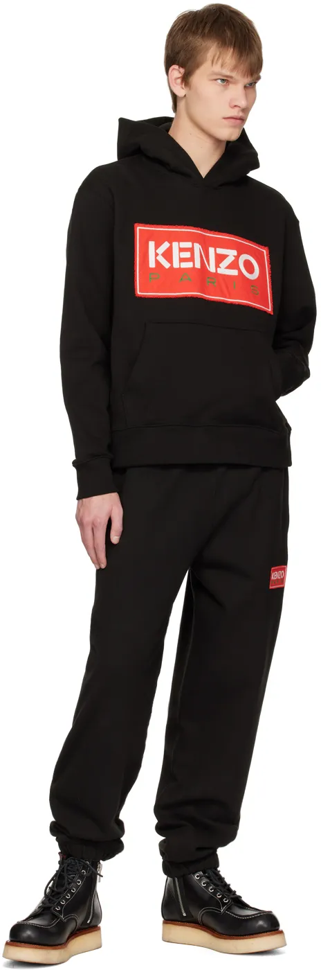 Logo Patch Long-Sleeved Hoodie