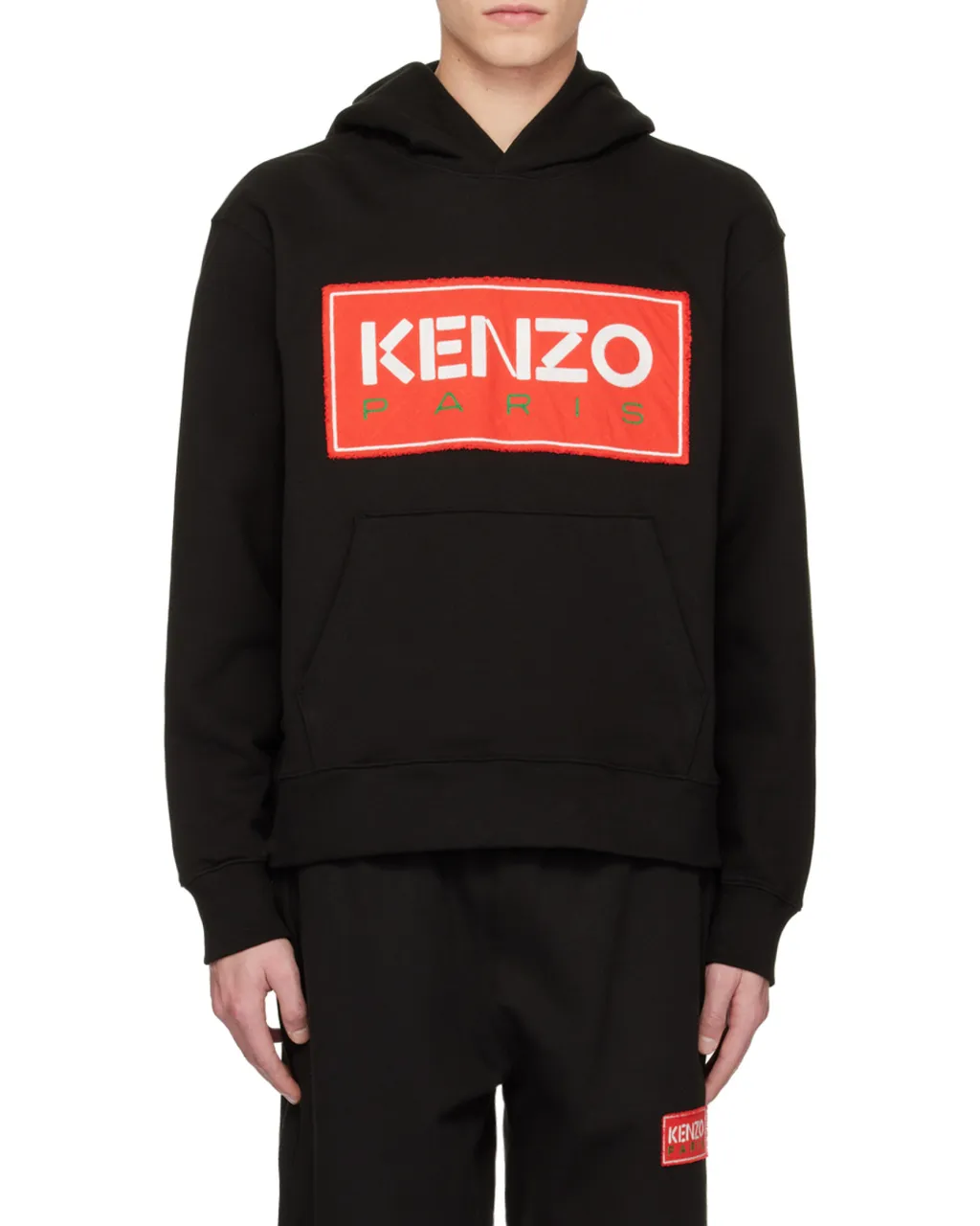 Logo Patch Long-Sleeved Hoodie