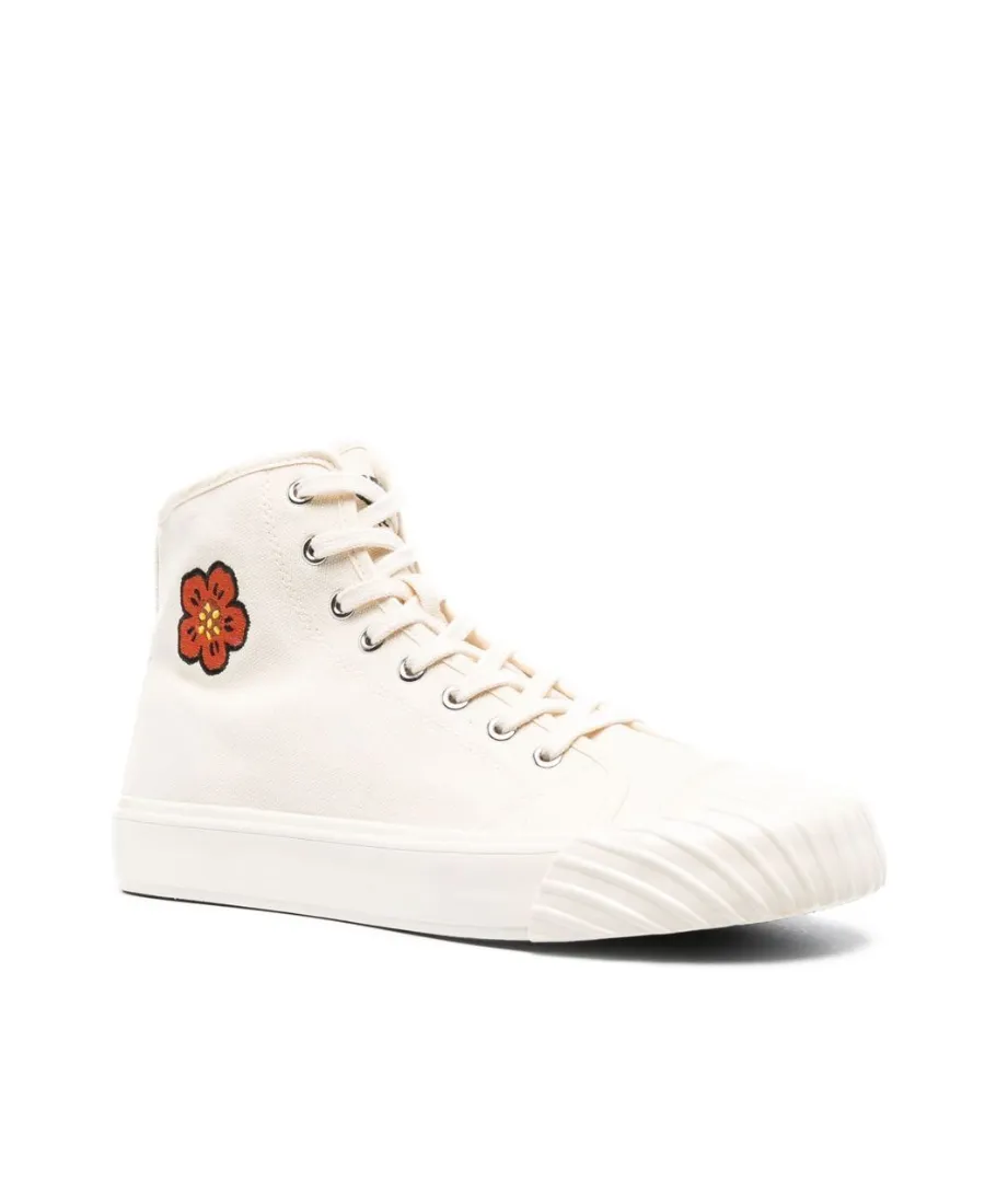 Boke Flower Motif High-Top Sneakers