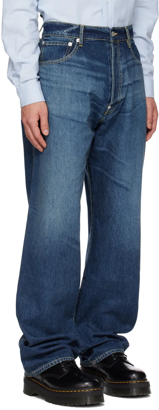 Suisen Wide-Leg Relaxed-Fit Jeans
