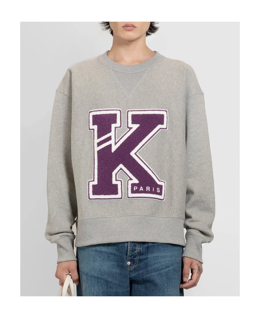 Logo-Patch Detailed Crewneck Sweatshirt