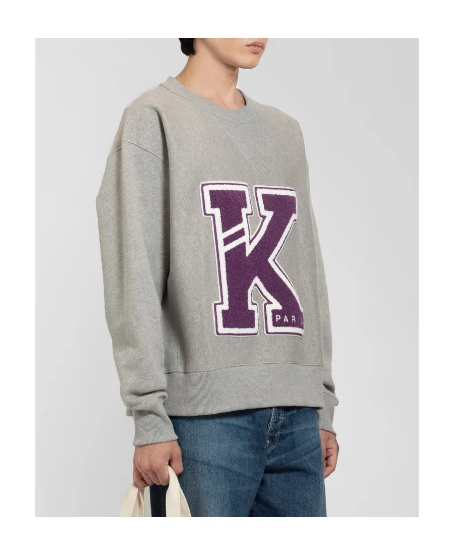 Logo-Patch Detailed Crewneck Sweatshirt