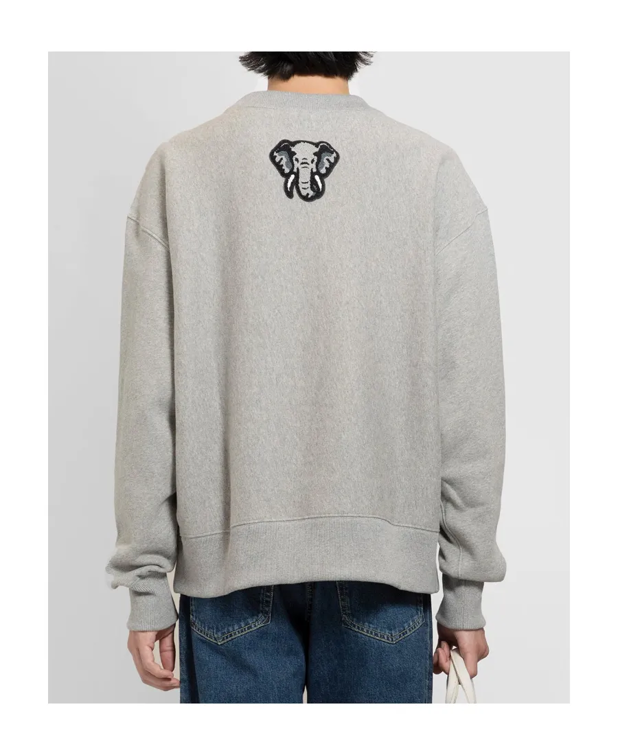 Logo-Patch Detailed Crewneck Sweatshirt