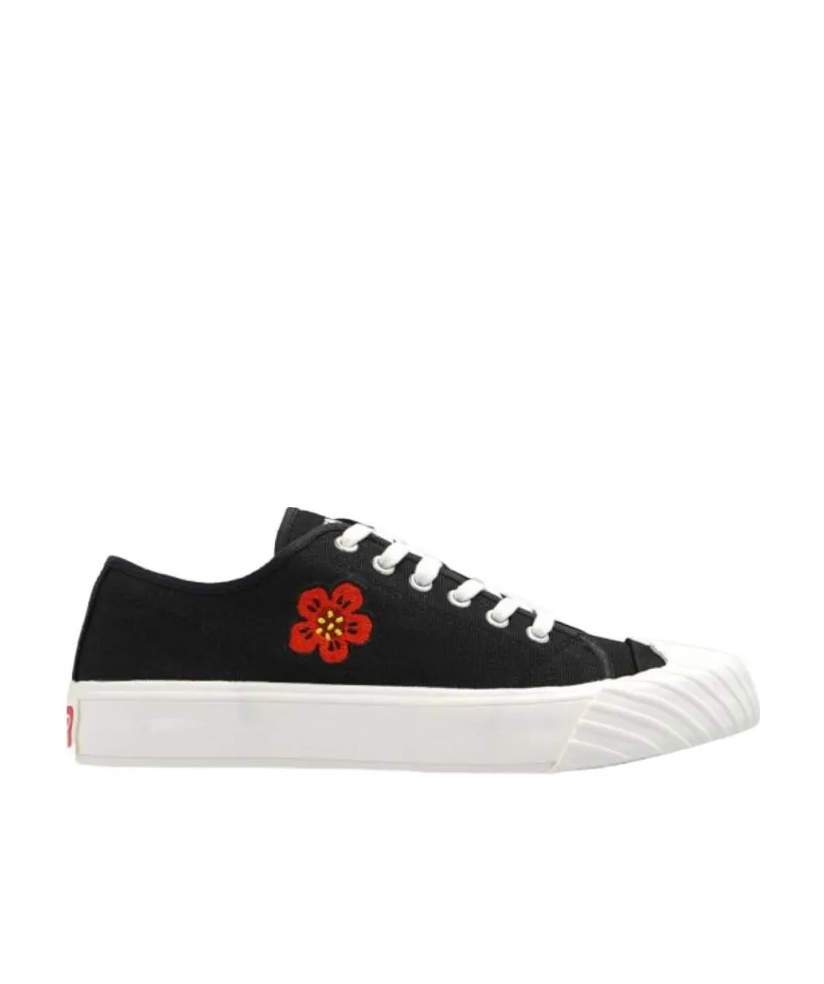 Boke Flower Embroidered Lace-Up Sneakers