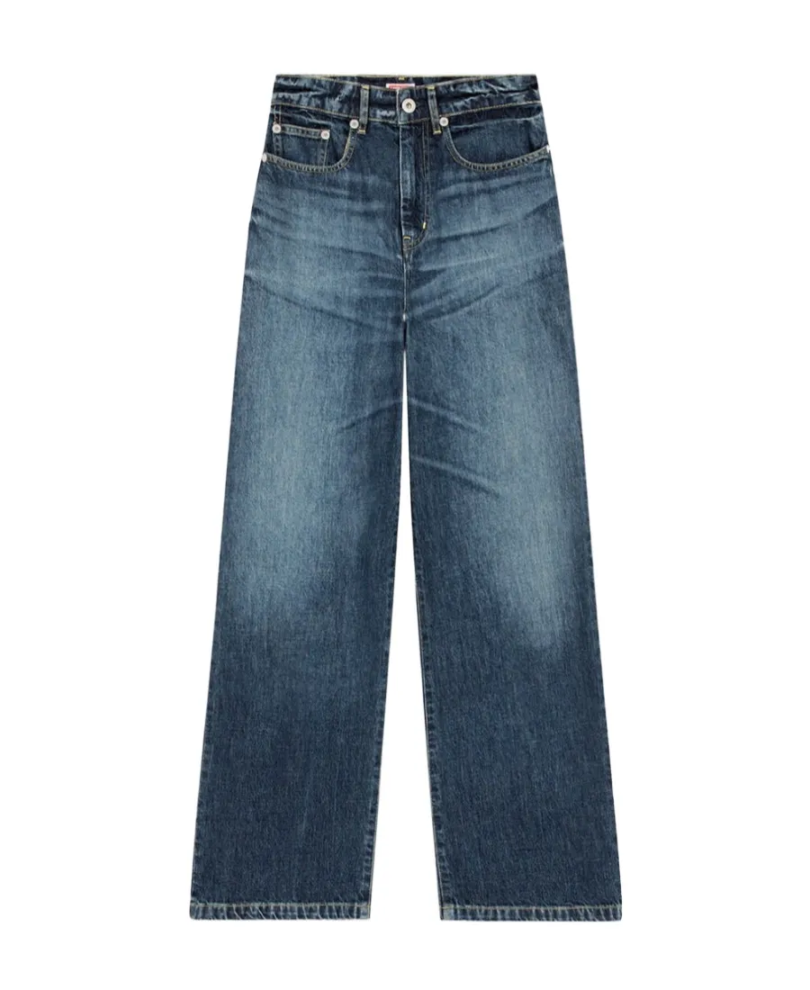 High-Waisted Wide-Leg Jeans