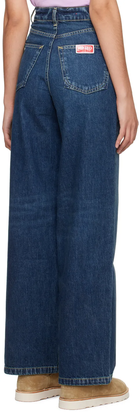 High-Waisted Wide-Leg Jeans