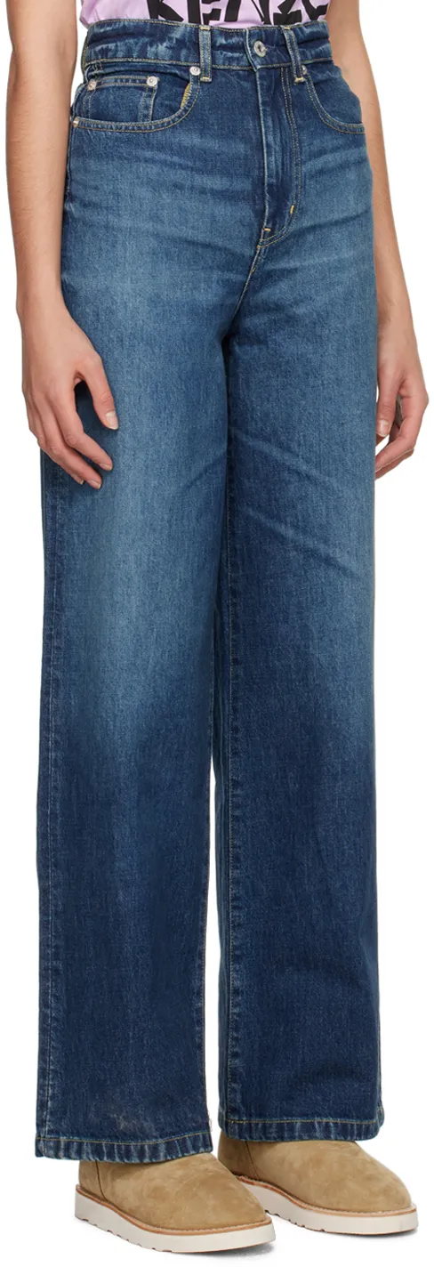 High-Waisted Wide-Leg Jeans