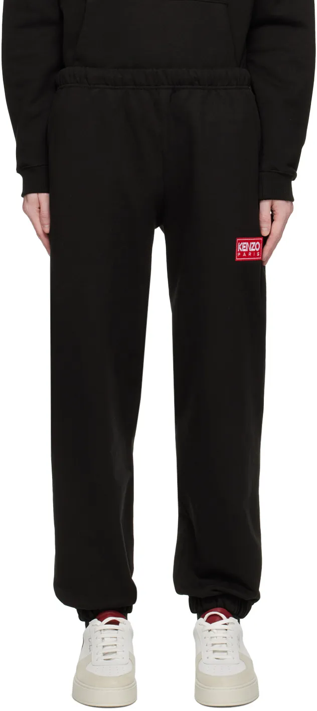 Logo Patch Straight-Leg Jogging Pants