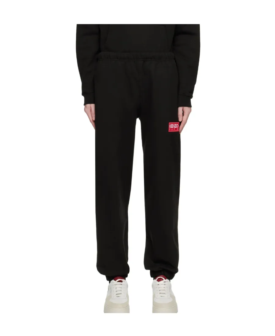 Logo Patch Straight-Leg Jogging Pants