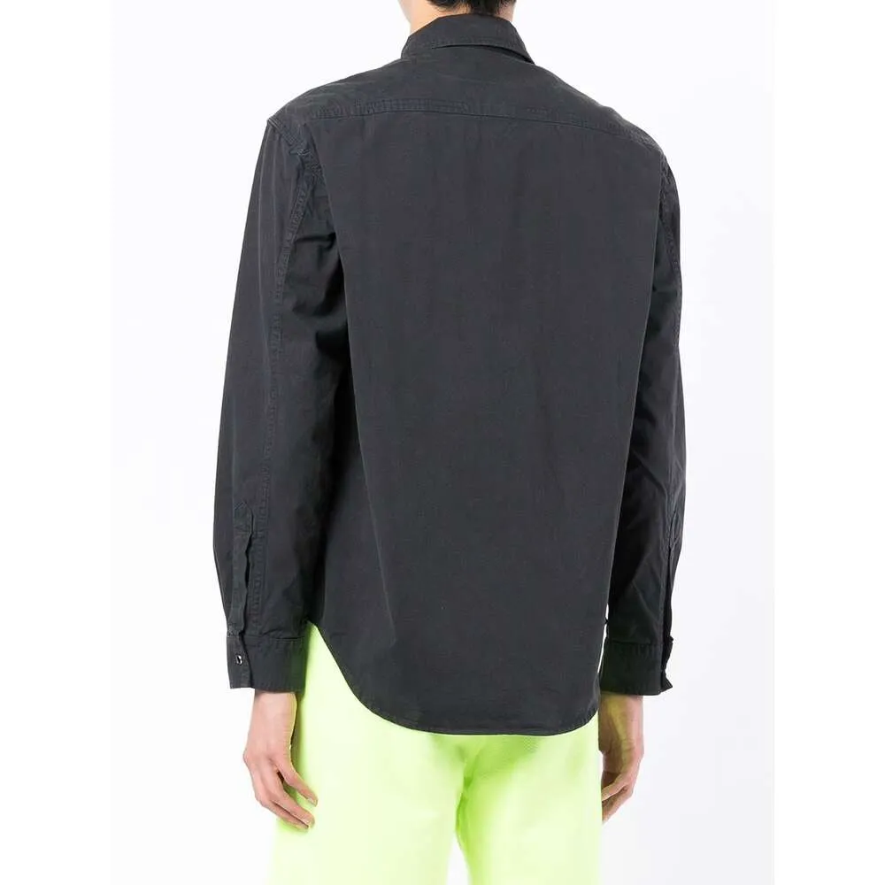 Logo-Patch Cotton Shirt