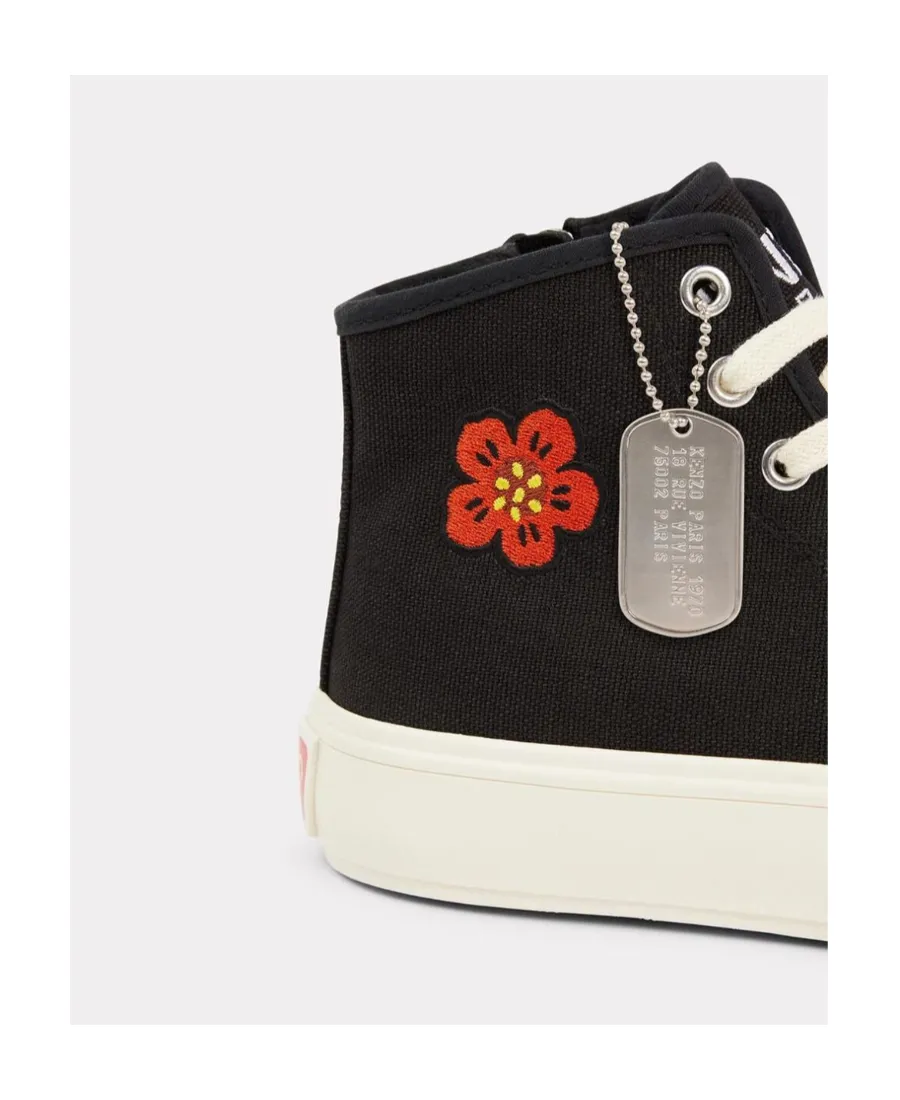 Boke Flower Motif High-Top Sneakers
