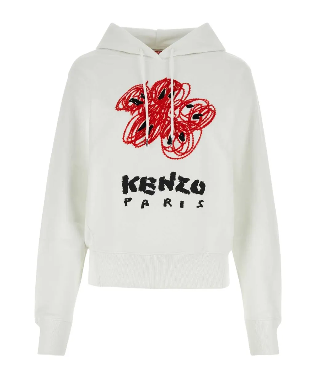 Logo Printed Drawstring Hoodie