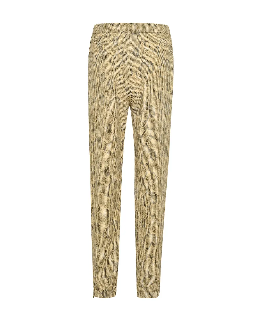 Snakeskin-Print Trousers